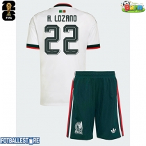 Mexico Hirving Lozano #22 Bortedraktsett Barn VM 2026 Kortermet (+ Korte bukser)